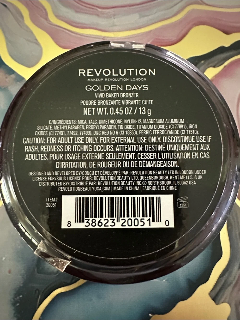 Revolution Vivid Baked Bronzer - Warm Bronze Shade Name   Golden Bronze